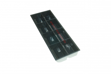 R-410SINK-USB Kassenlade Geldlade Kassenschublade mit Inkiess Zähleinsatz für PC 